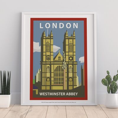 London- Westminster Abbey - 11X14” Premium Art Print