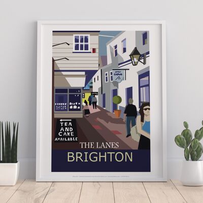 Brighton- The Lanes - 11X14” Premium Art Print
