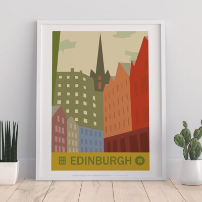 Edinburgh Poster - 11X14” Premium Art Print