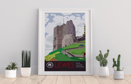 Lewes Poster- Visit Lewes 2 - 11X14” Premium Art Print