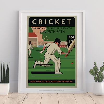 Cricket Poster- England Vs West Indies - Premium Art Print