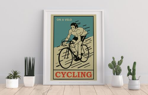 Cycling Poster - 11X14” Premium Art Print