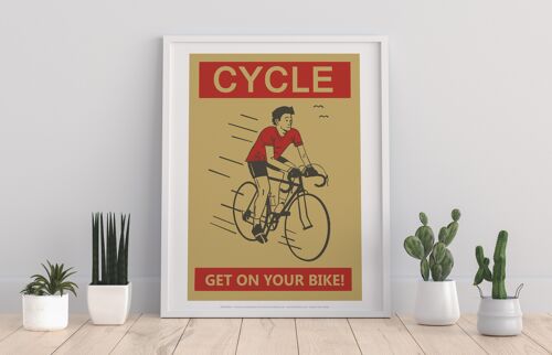 Cycling Poster 3 - 11X14” Premium Art Print