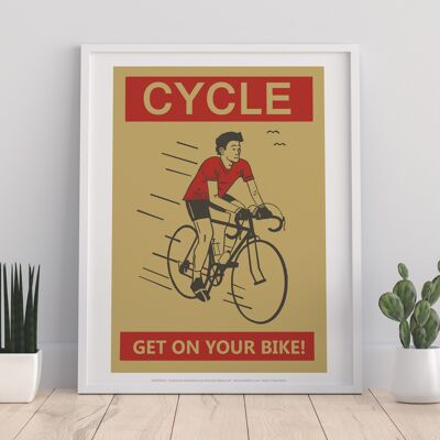 Cycling Poster 3 - 11X14” Premium Art Print