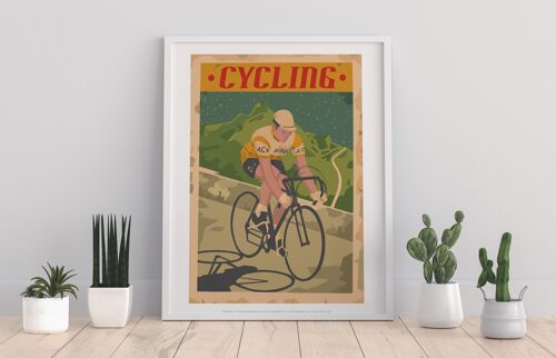 Cycling Poster 4 - 11X14” Premium Art Print