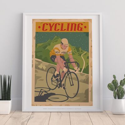 Cycling Poster 4 - 11X14” Premium Art Print