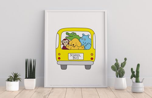 Spot The Dog On A Bus - 11X14” Premium Art Print