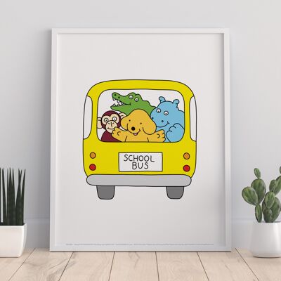 Spot The Dog On A Bus - 11X14” Premium Art Print