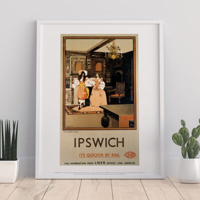 Ipswich - Ancient House Lner - Quicker By Rail Art Print