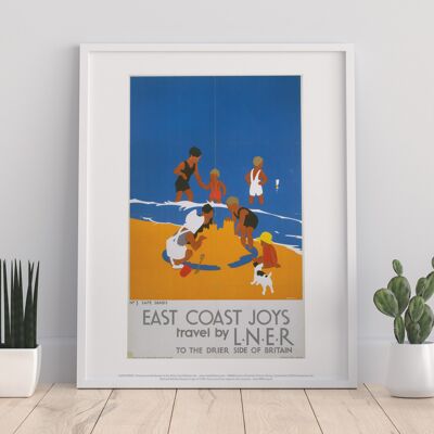 East Coast Joys No 3 Safe Sands - 11X14” Premium Art Print