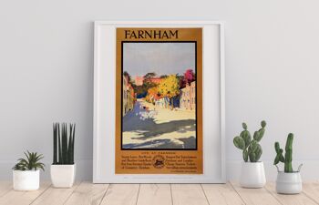 Farnham Surrey - Chemin de fer du Sud - 11X14" Premium Art Print