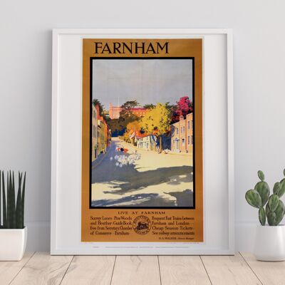 Farnham Surrey - Southern Railway - 11X14” Premium Art Print