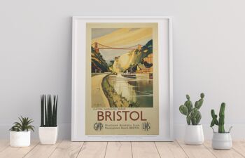 Bristol - Pont suspendu de Clifton Gwr Lms - Impression artistique