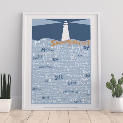 Now The Shipping Forecast By Artist Tabitha Mary Art Print