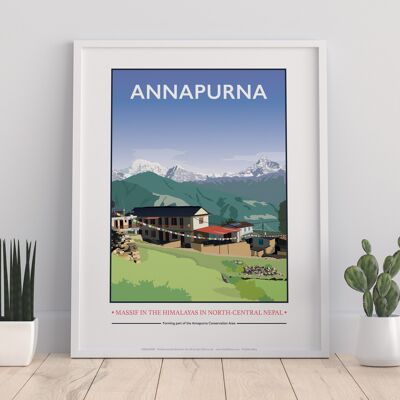 Annapurna Massif By Artist Tabitha Mary - Premium Art Print
