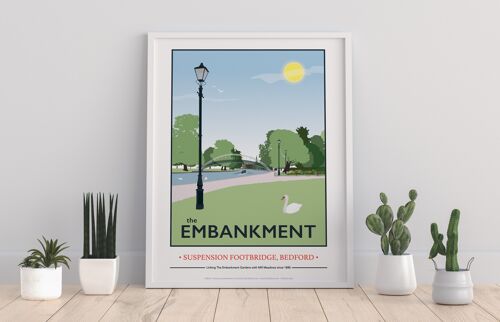 Bedford Embankment By Artist Tabitha Mary - Art Print