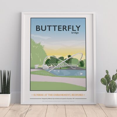 Bedford, Butterfly Bridge By Artist Tabitha Mary Art Print