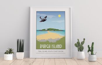 Burgh Island par l'artiste Tabitha Mary - Impression d'art premium