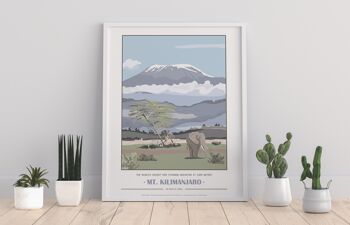 Kilimandjaro par l'artiste Tabitha Mary - Impression d'art premium