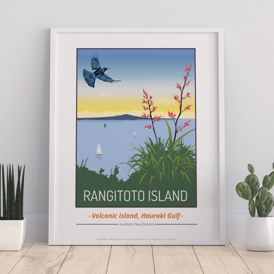 Rangitoto Island Nz By Artist Tabitha Mary - Art Print
