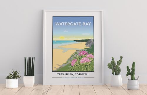 Watergate Bay, Cornwall By Artist Tabitha Mary - Art Print