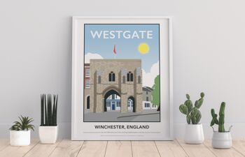 Westgate, Winchester par l'artiste Tabitha Mary - Impression artistique
