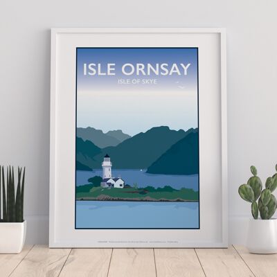 Ornsay Lighthouse By Artist Tabitha Mary - 11X14” Art Print