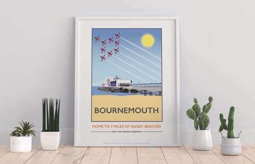 Bournemouth Pier By Artist Tabitha Mary - Premium Art Print