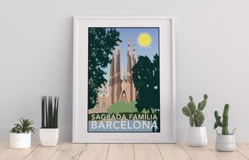Sagrada Familia, Barcelone par l'artiste Tabitha Mary Impression artistique