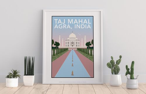 Taj Mahal By Artist Tabitha Mary - 11X14” Premium Art Print
