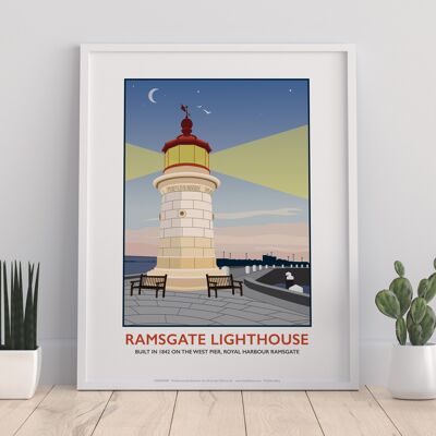 Ramsgate Lighthouse By Artist Tabitha Mary - Art Print