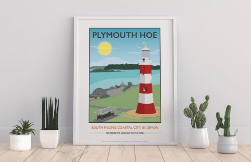 Plymouth Hoe By Artist Tabitha Mary - Premium Art Print