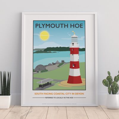 Plymouth Hoe By Artist Tabitha Mary - Premium Art Print