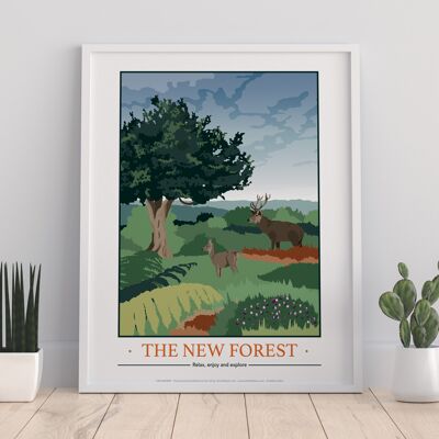 The New Forest By Artist Tabitha Mary - Premium Art Print