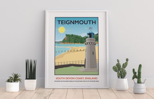 Teignmouth By Artist Tabitha Mary - 11X14” Premium Art Print