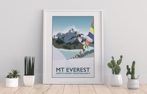 Everest Base Camp By Artist Tabitha Mary - 11X14” Art Print