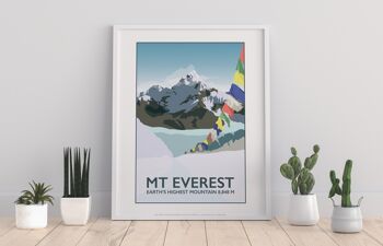 Camp de base de l'Everest par l'artiste Tabitha Mary - 11X14" Art Print