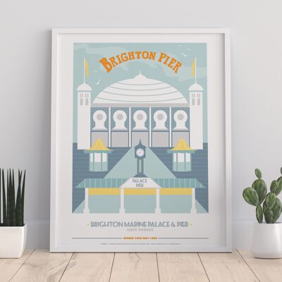 Brighton Pier Poster 2 - 11X14” Premium Art Print