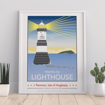 Trwyn Du Lighthouse - 11X14” Premium Art Print