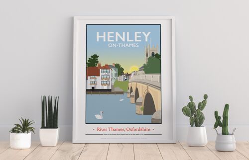 Henley On Thames Poster 2 - 11X14” Premium Art Print