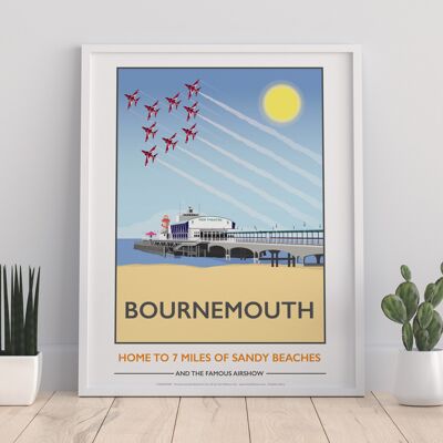 Bournemouth Poster- Red Arrows - 11X14” Premium Art Print