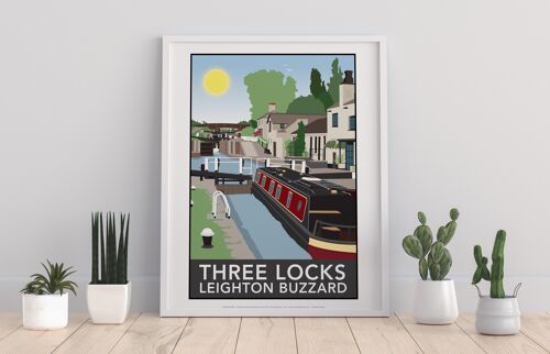 Three Locks, Leighton Buzzard 2 - 11X14” Premium Art Print