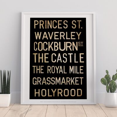 Princes Street, Waverley The Castle The Royal Mile Art Print