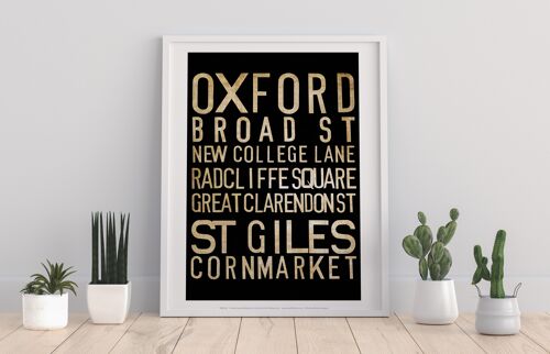 Oxford, Broad Street, New College Lane, Art Print