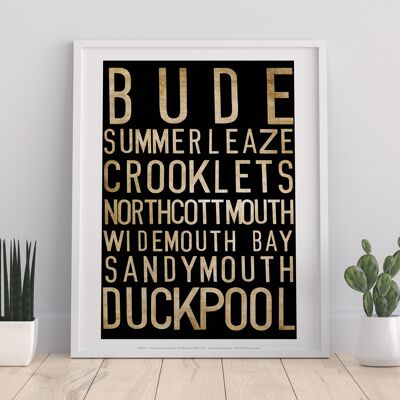 Bude, Summerleaze, Crooklets, Northcottmouth, Art Print