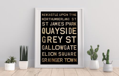Newcastle Upon Tyne, Nortumberland Street, Art Print