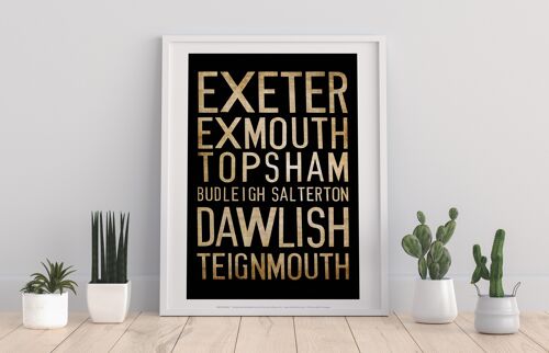 Exeter, Exmouth, Topsham, Budleigh Salterton, Art Print
