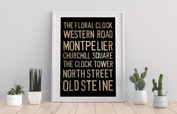 L'horloge florale, Western Road, Churchill Square, Impression artistique