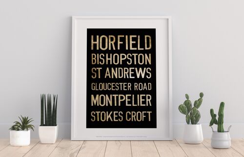 Horfield, Bishopston, St Andrews, Gloucester Road, Art Print