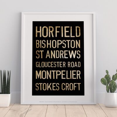 Horfield, Bishopston, St Andrews, Gloucester Road, Art Print